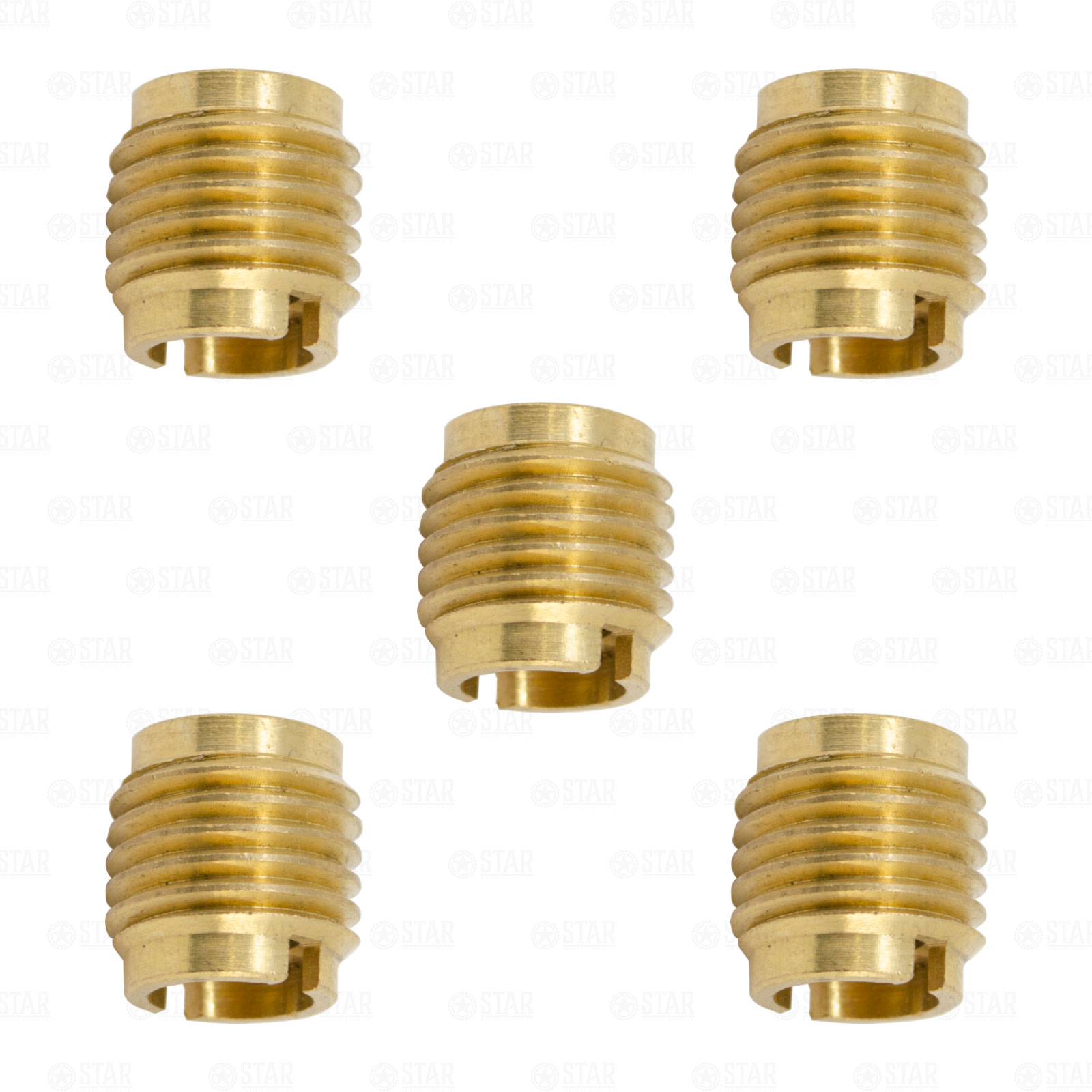 Beer Tap Handle Threaded Screw in Brass Insert Nut Ferrule 3/8 Threads