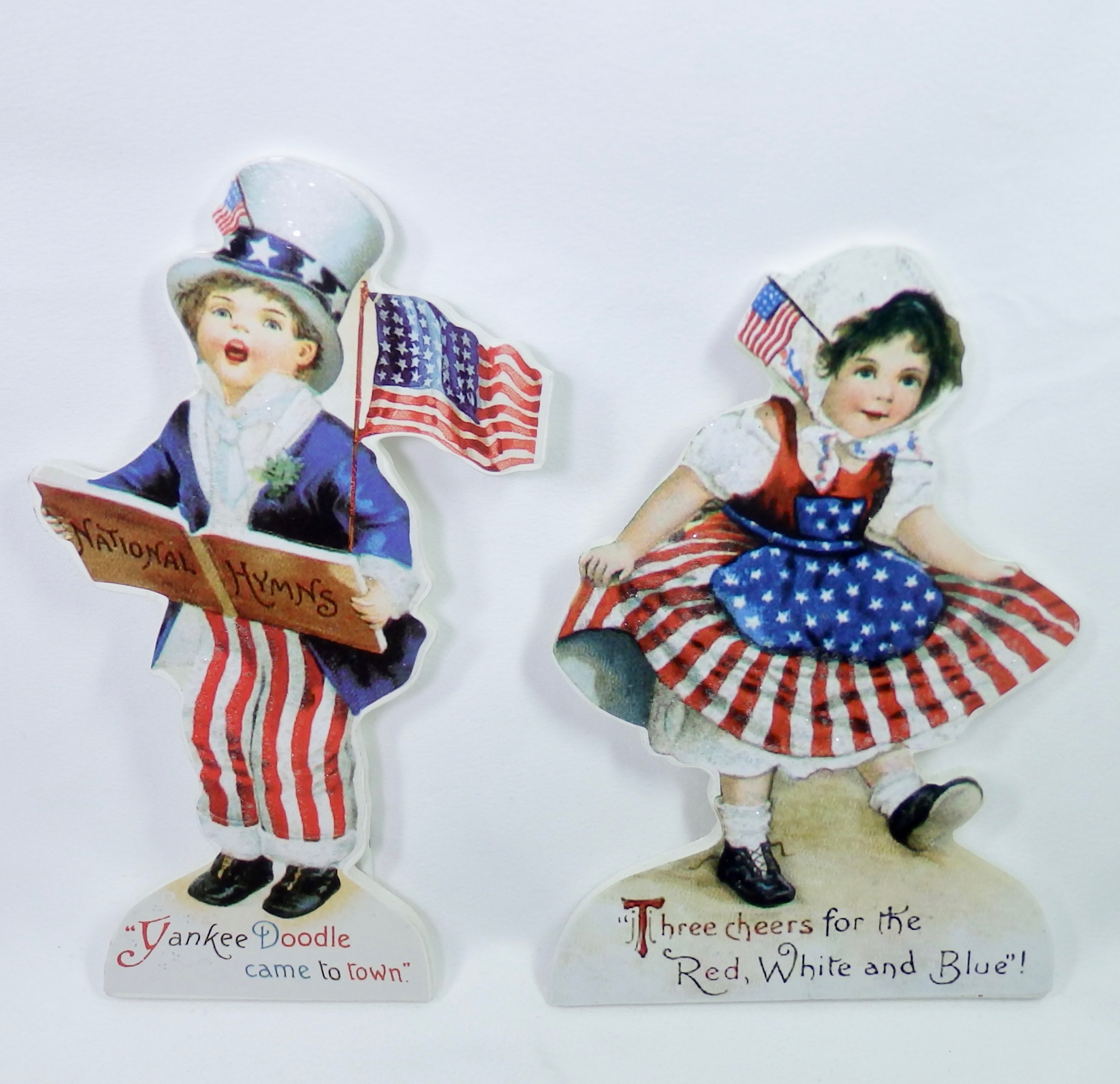 Bethany Lowe Patriotic Americana Children Medium Dummy Boards Set/2 ...