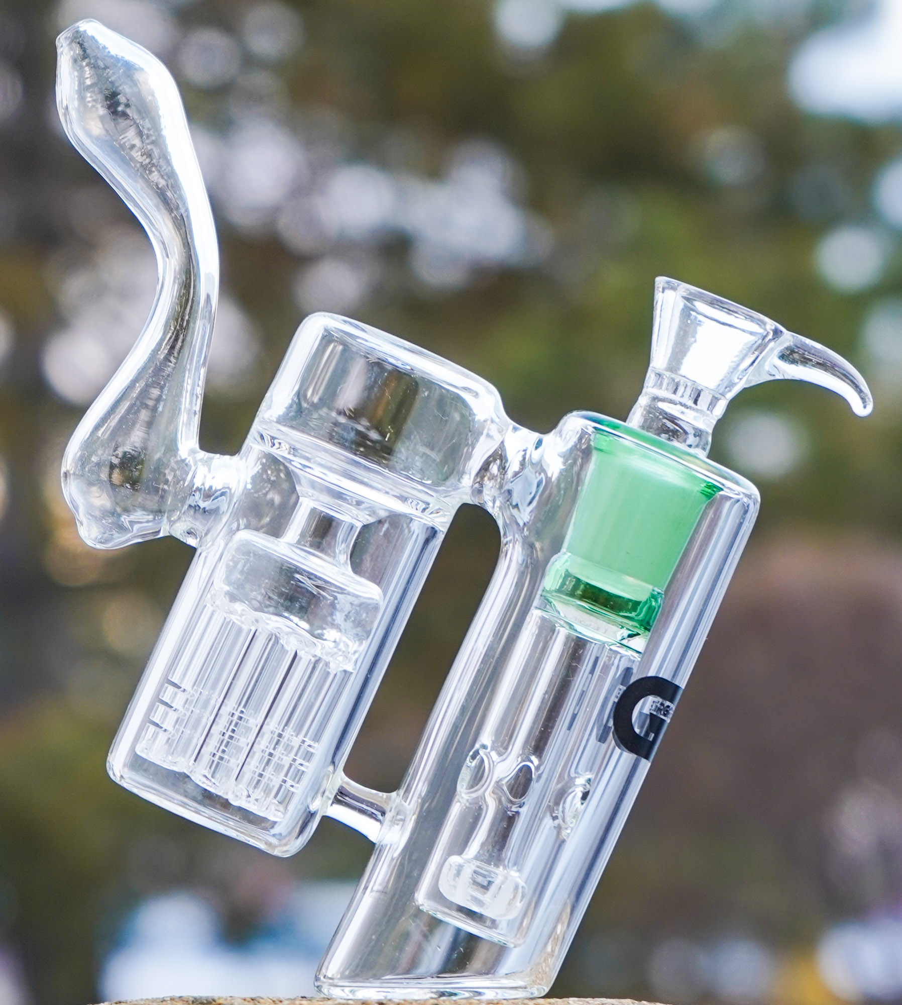 Holiday Glass Hand Pipe-Blue | BoBo