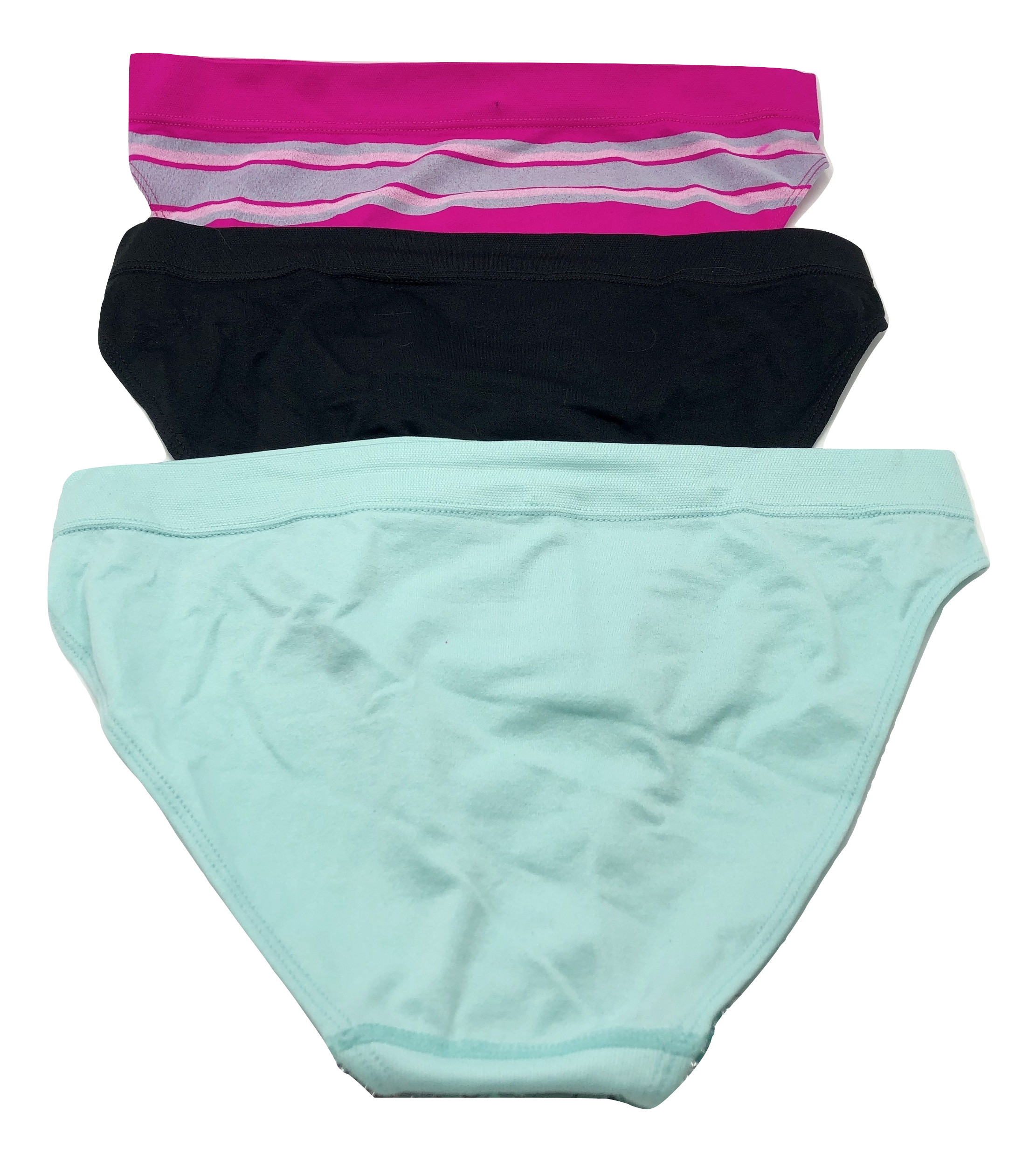NEW! Umbro Women's Seamless Bikini Panties 3 Pack - Pink/Black Assorted ...