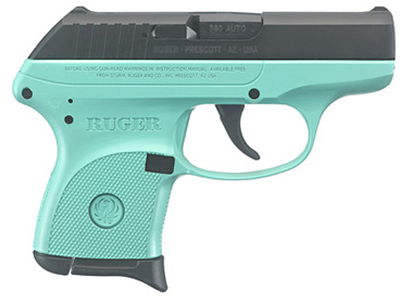 Ruger LCP Turquoise Frame .380 ACP #3746 New FREE SHIP!-img-0