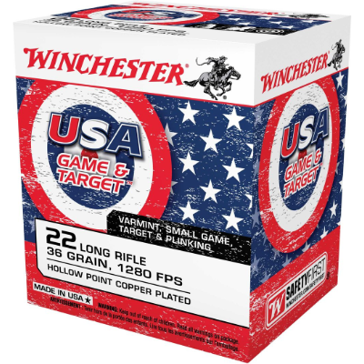Winchester USA Target Pack .22LR #USA22LR500 500 Round Brick-img-0