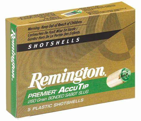 Remington Premier AccuTip Sabot Slug 20ga 3 inch #20498 25 Rounds (5 Boxes)-img-0