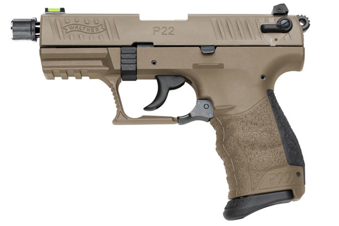 Walther P22Q Tactical 22 LR FDE #5120753 New FREE SHIP-img-0
