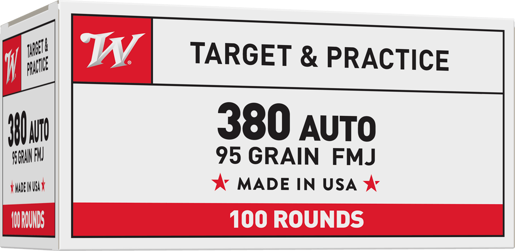Winchester Target & Practice 380 Auto 95gr FMJ 100 Rd. Range Pack #USA380VP-img-0