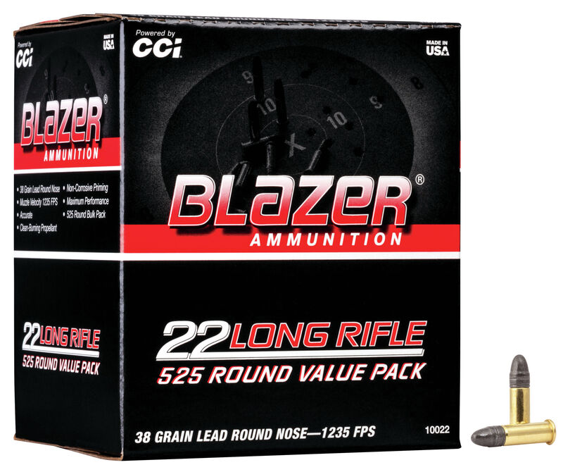CCI Blazer 22 LR 38gr LRN #10022 525 Rounds-img-0