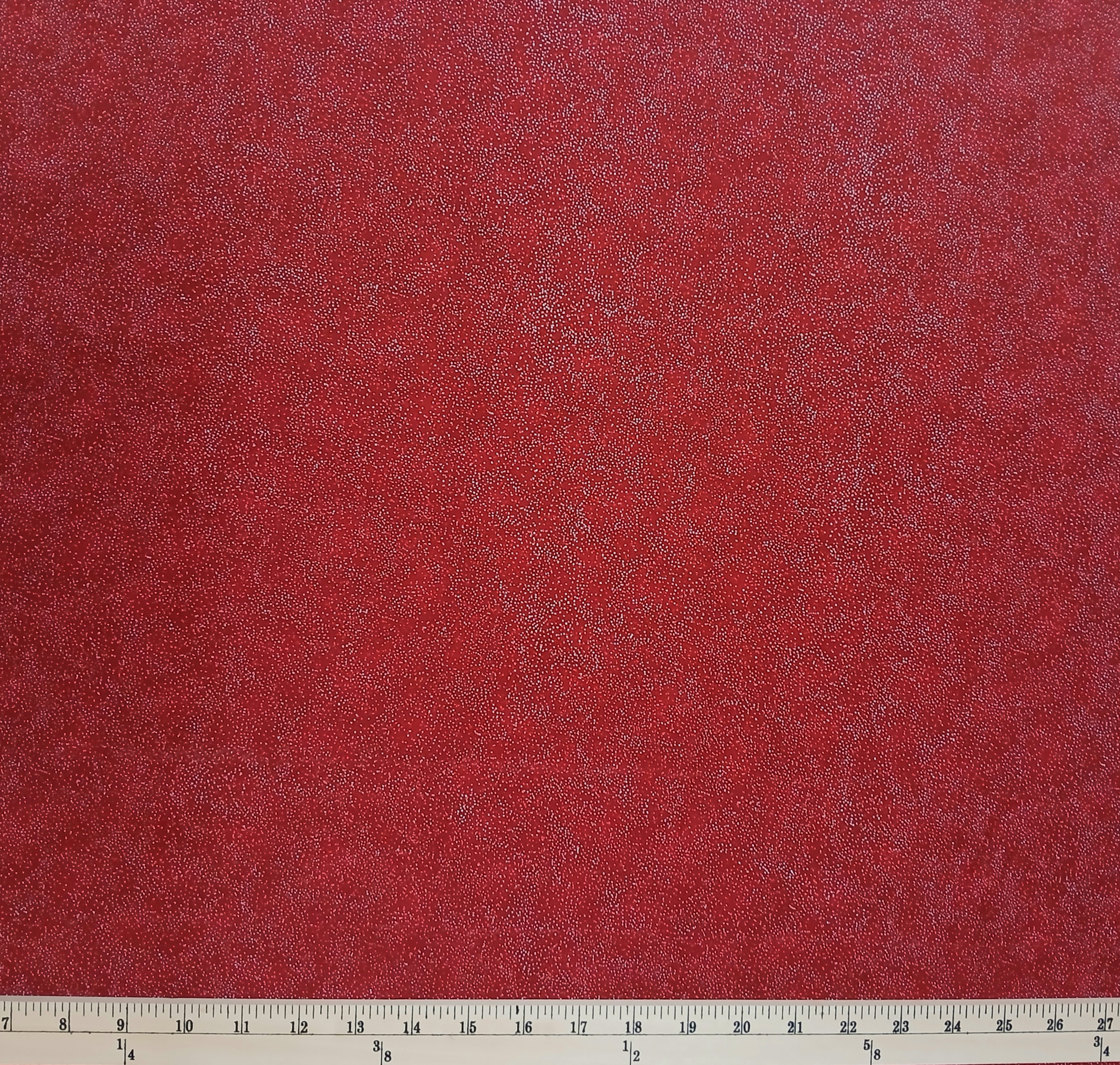 Cotton Brilliant Blenders Silver Dots All Over on Red Hoffman California Fabrics Cotton Fabric Print by the Yard (G8555-78S-SCARLET/SIL)