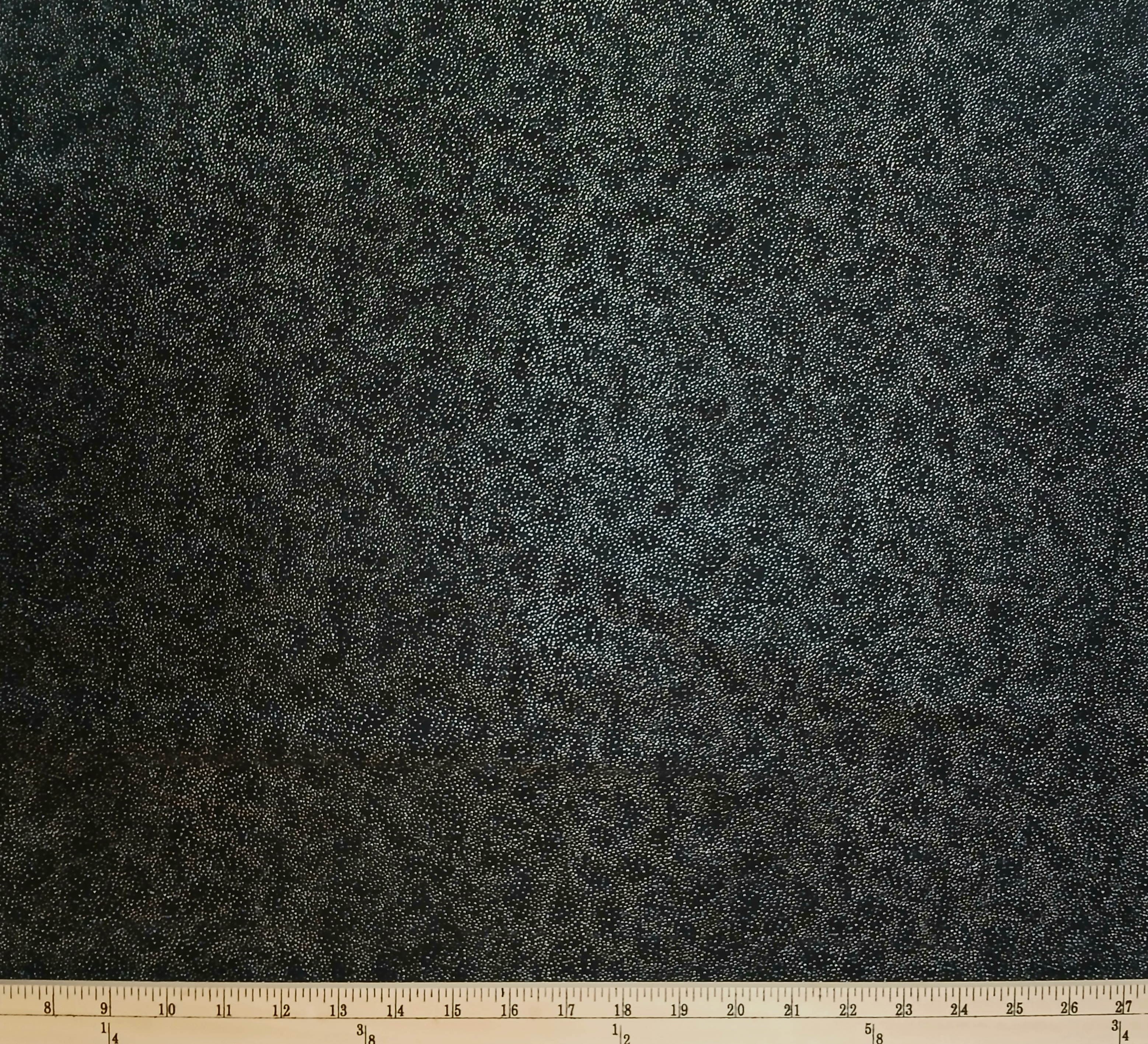 Cotton Brilliant Blenders Silver Dots All Over on Black Hoffman California Fabrics Cotton Fabric Print by the Yard (G8555-213S-ONYX/SILVE)