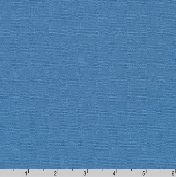 Cotton Kona Cotton Solid Blue Robert Kaufman Evening Cotton Fabric Print by the Yard (K001-195EVENING)