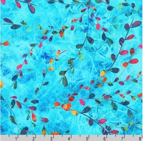 Cotton Venice Vines Serene Swirl Colorful Nature Leaves Robert Kaufman Cotton Fabric Print by the Yard (AQSD-19720-63)