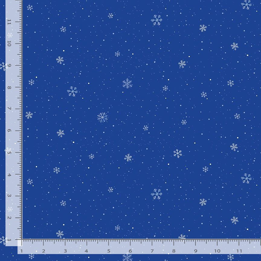 Cotton Navy Snowflakes Snow Winter on Blue Timeless Treasures Cotton Fabric Print by the Yard (CHARISMA-CD3653-NAVY)