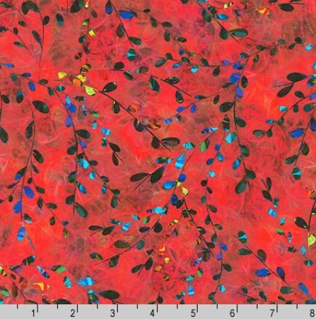 Cotton Venice Vines Serene Swirl Colorful Nature Leaves Robert Kaufman Cotton Fabric Print by the Yard (AQSD-19720-3)