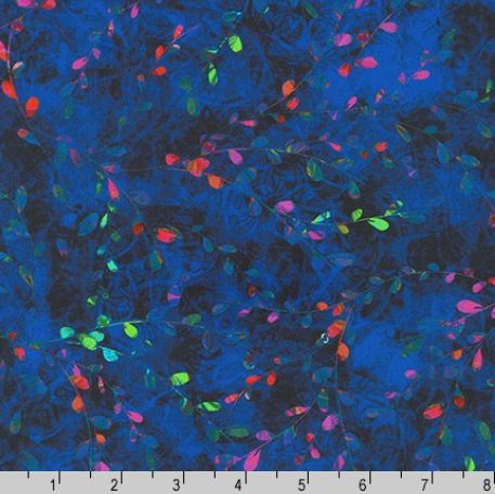 Cotton Venice Vines Serene Swirl Colorful Nature Leaves Robert Kaufman Cotton Fabric Print by the Yard (AQSD-19720-80)