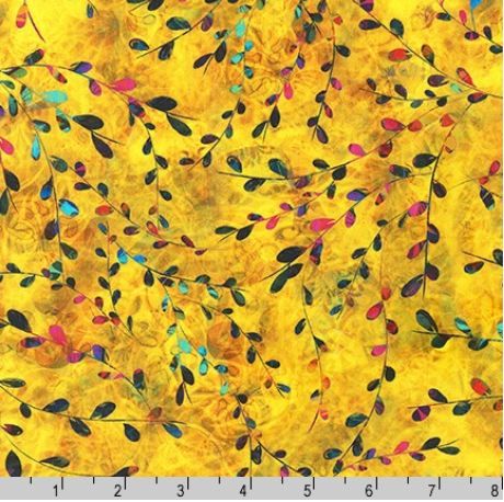 Cotton Venice Vines Serene Swirl Colorful Nature Leaves Robert Kaufman Cotton Fabric Print by the Yard (AQSD-19720-5)