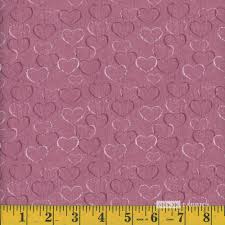 Cotton Heather Hearts Outlines Allover Valentines Day Love Mook Fabrics Cotton Fabric Print by the Yard (110601)