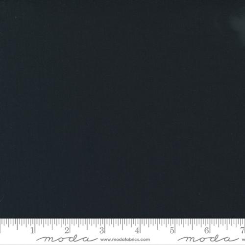Cotton Bella Solids Black Solid Moda Fabrics Cotton Fabric Print by the Yard (9900-99)