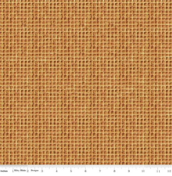 Cotton Gingerbread Waffle Cone Warm Gingerbread Cookie Riley Blake Gingersnap Cotton Fabric Print by the Yard (C17853-GINGERSNAP)