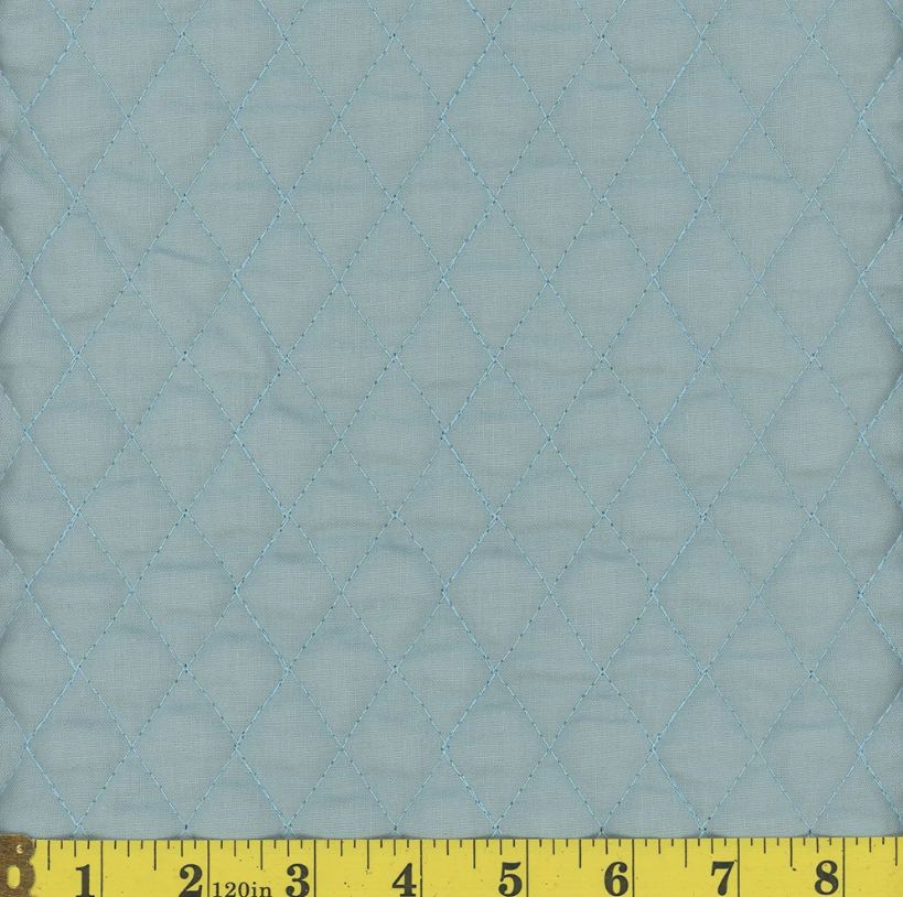 Double-Face Quilted Reversible Cloud Blue Solid 42