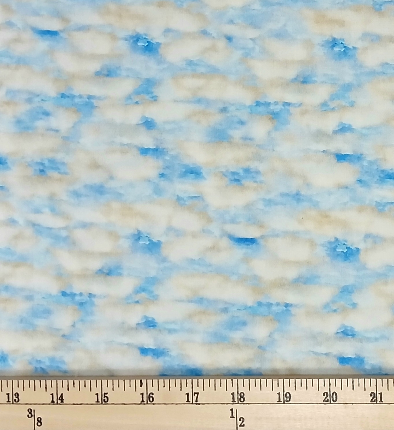 Cotton All Michigan Shop Hop 2026 Clouds Sky Nature Landscape Quilting Treasures Blue Cotton Fabric Print by the Yard (2600-32084-B)